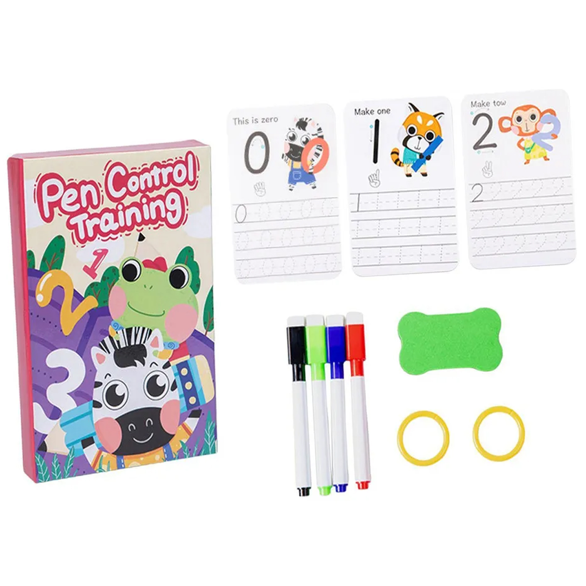 Kit Educativo caligrafía fichas y lapiz